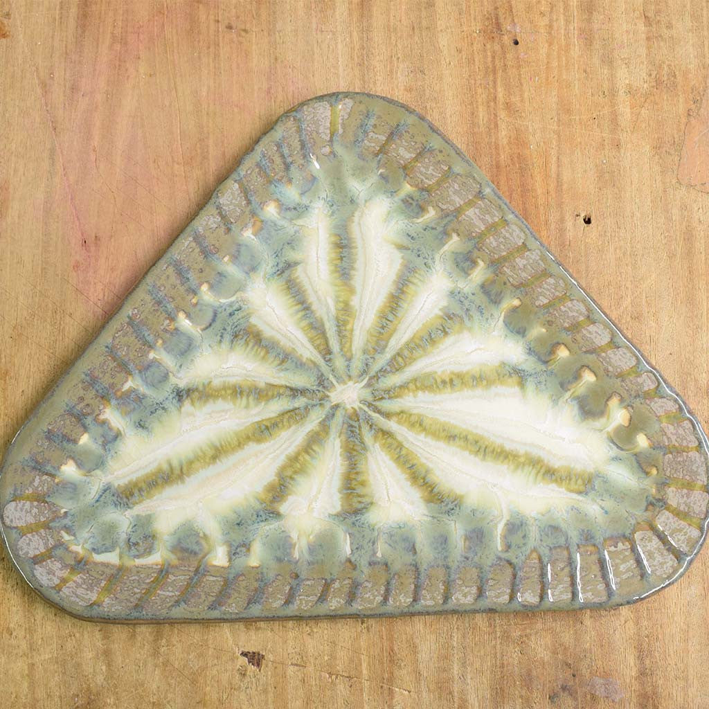 Sparrow Large Triangle Plate - TheMississippiGiftCompany.com