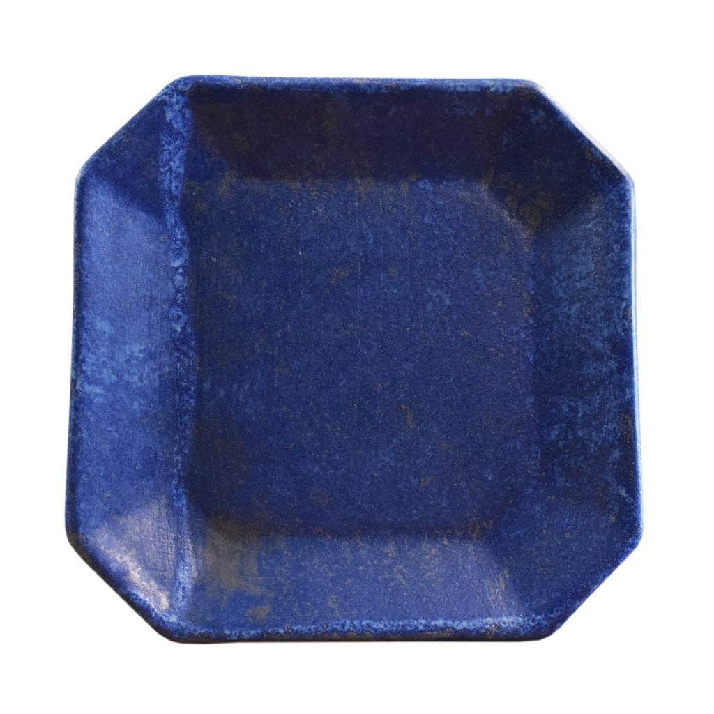 Square Plate Blue - TheMississippiGiftCompany.com