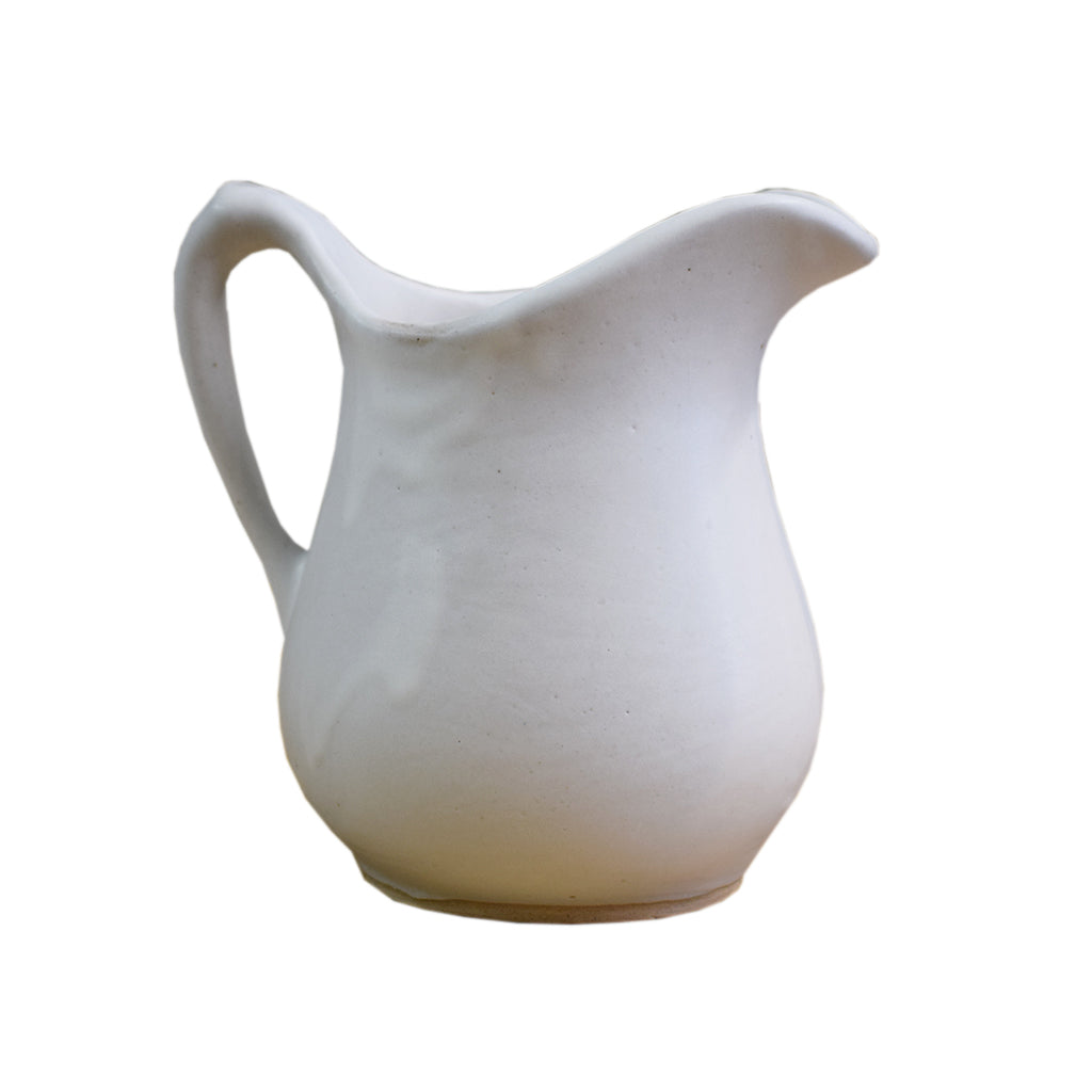 Medium Syrup Pitcher White - TheMississippiGiftCompany.com