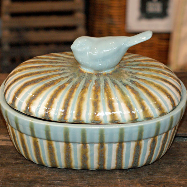 Teal Large Casserole - TheMississippiGiftCompany.com