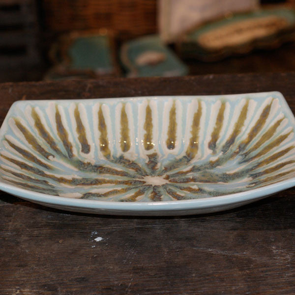 Teal Rectangle Serving Bowl - TheMississippiGiftCompany.com