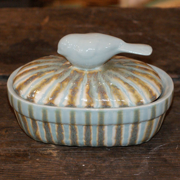 Teal Small Casserole - TheMississippiGiftCompany.com