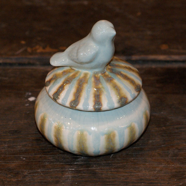 Teal Sugar Bowl - TheMississippiGiftCompany.com