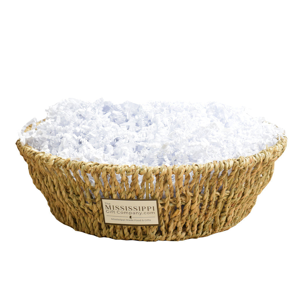 Unfilled Large Round Seagrass Basket - TheMississippiGiftCompany.com