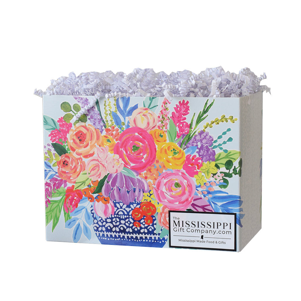 Unfilled Small Floral Blooms Box - TheMississippiGiftCompany.com