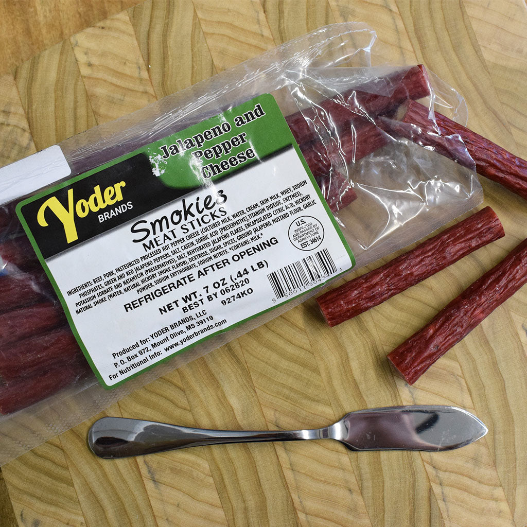 Jalapeno and Cheddar Smokie Meat Sticks Pack - TheMississippiGiftCompany.com